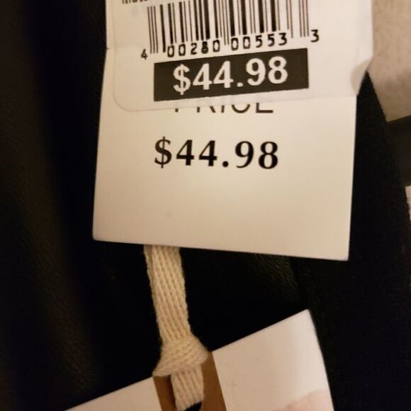 Jessica Simpson Maternity Faux Leather black pants - Picture 3 of 6